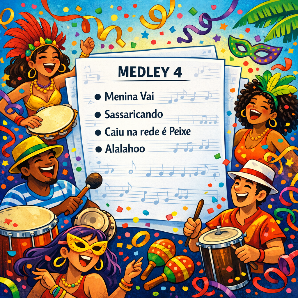 Marchinhas de Carnaval - Medley 4 - TODOS OS SOPROS🎺🎷🎺 - Pauta Club